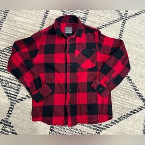 Kids black & red flannel size 8/9